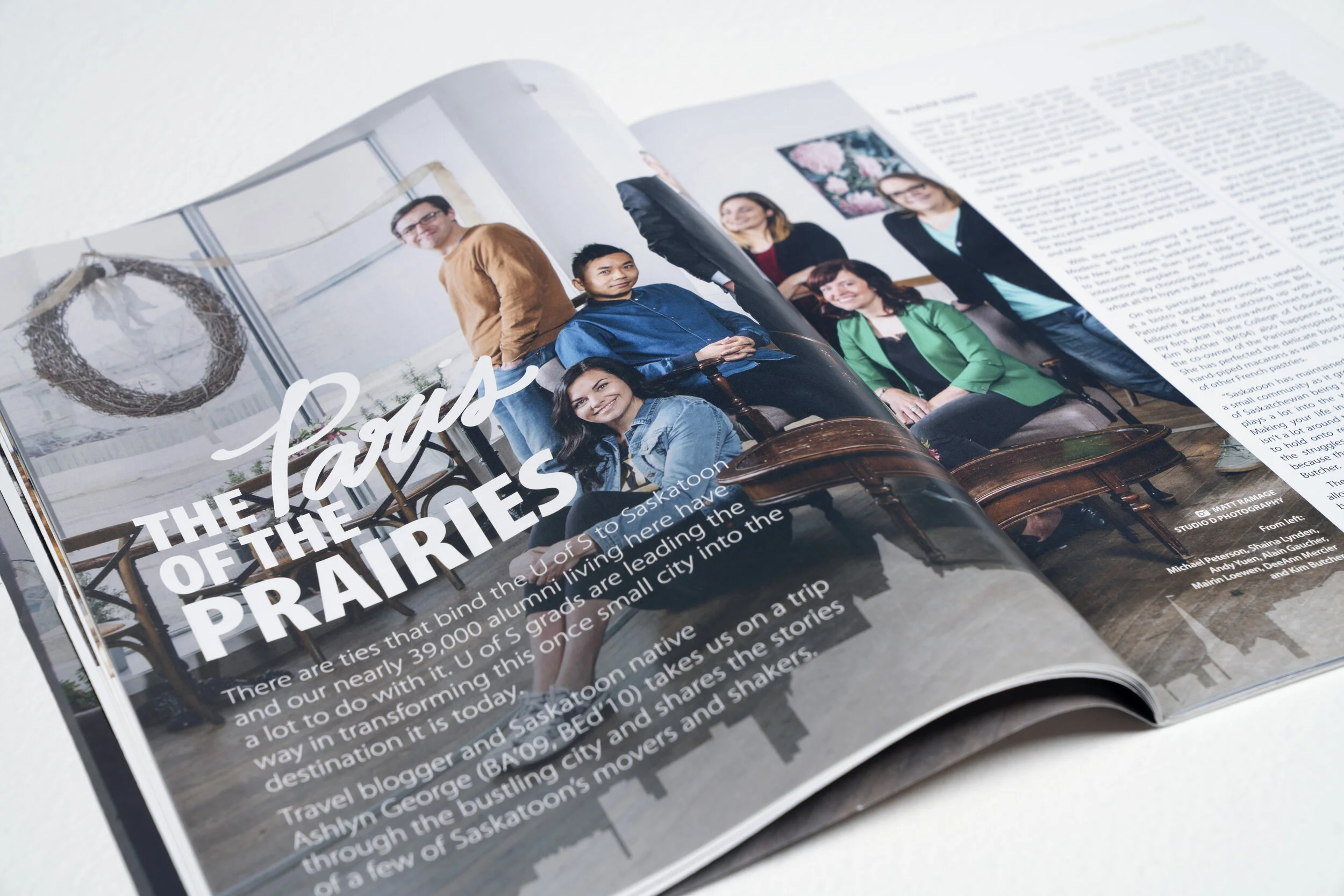 Green & White magazine: Community — Studio D Saskatoon