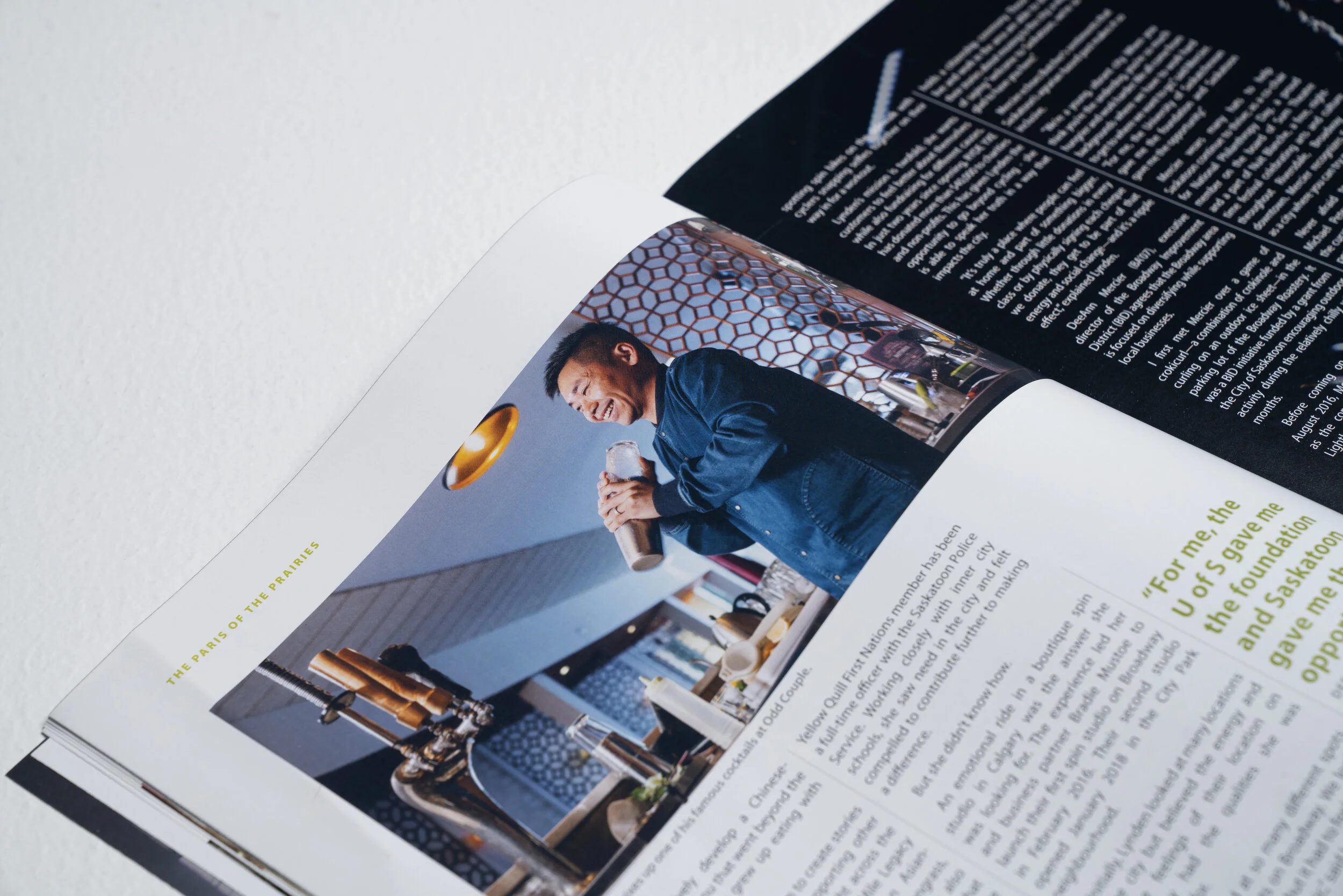 Green & White magazine: Community — Studio D Saskatoon