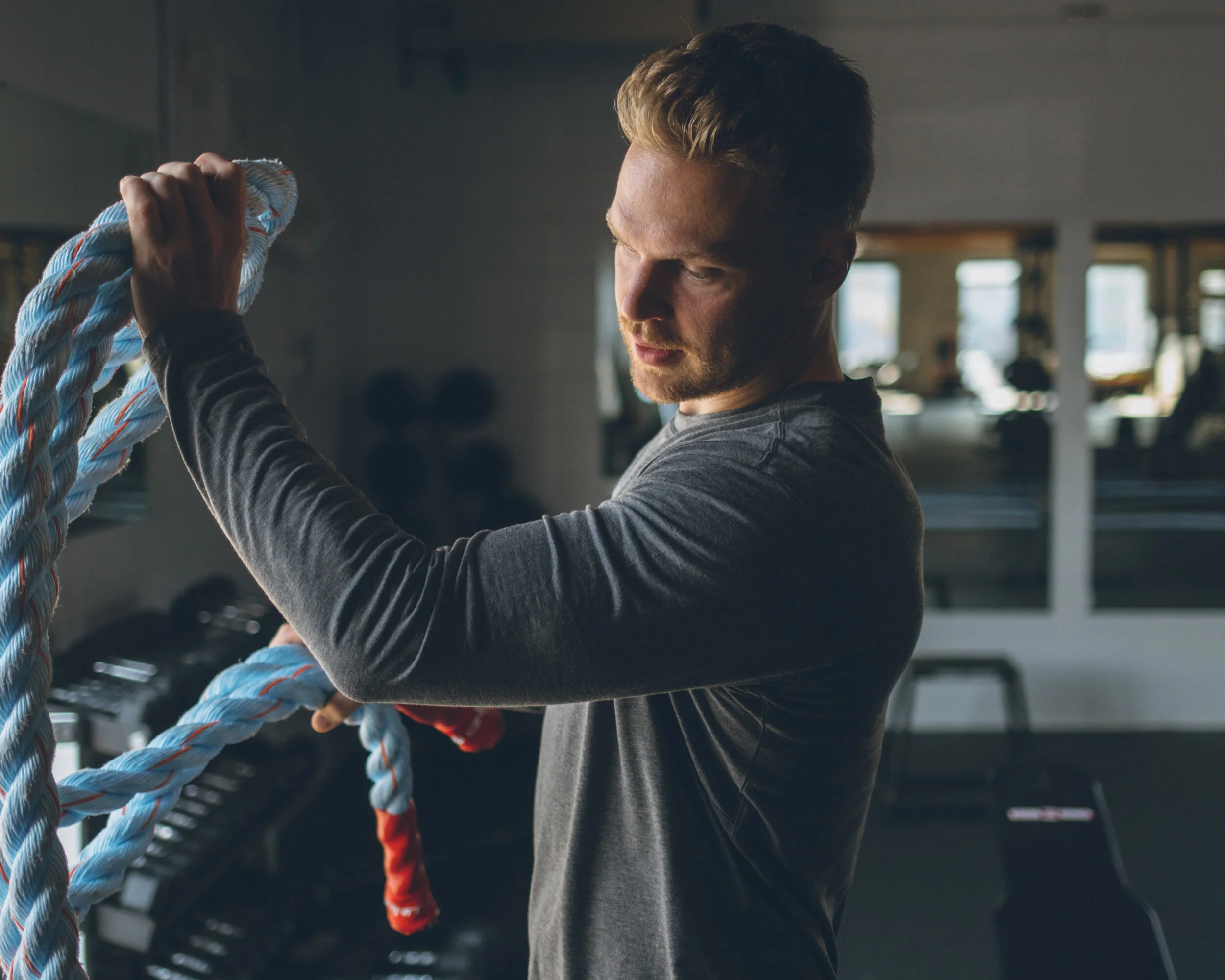 Lululemon ambassador Brandon Wicks photographed at Rise Strength Lab, Saskatoon
