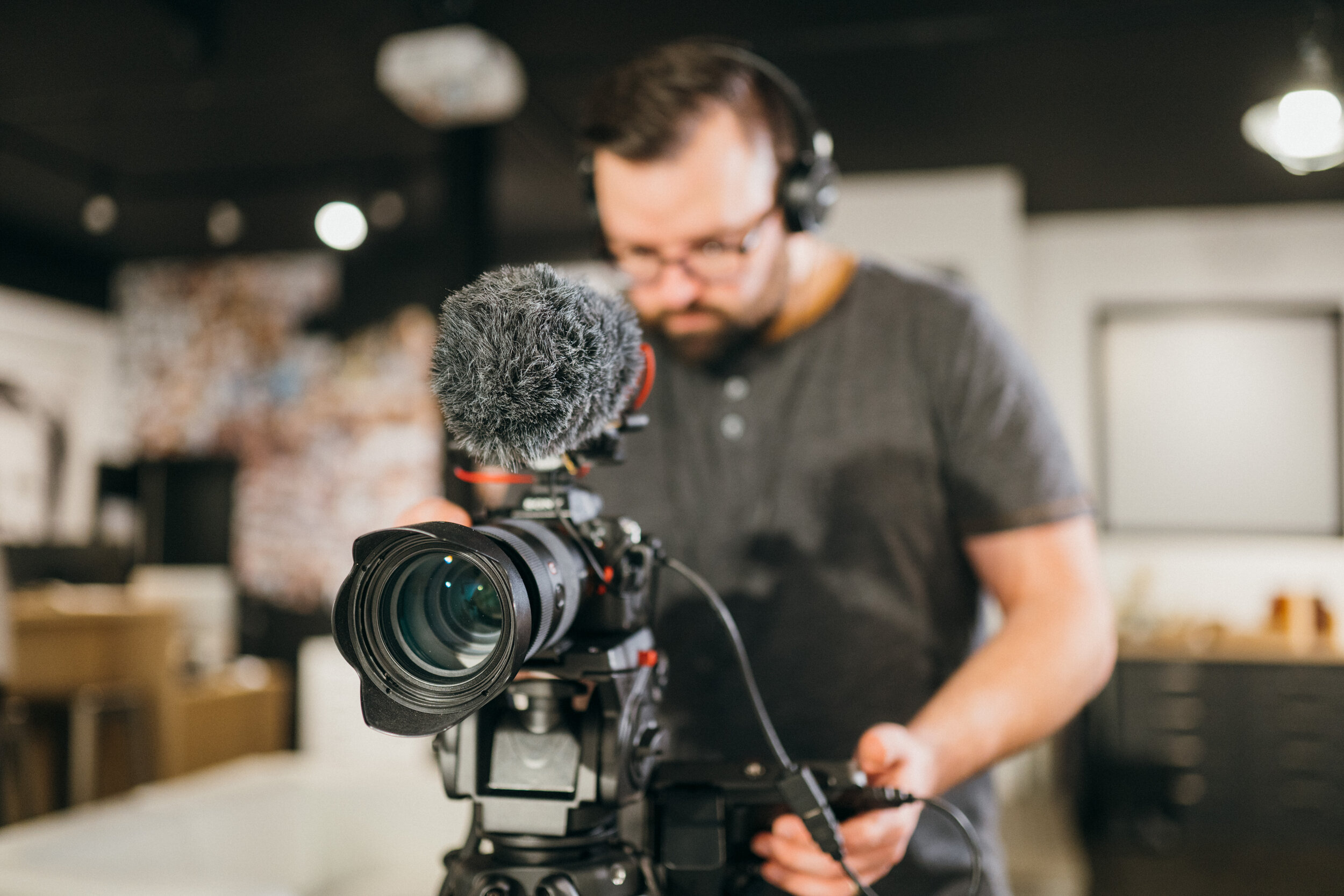 The Studio D team on set in Saskatoon
