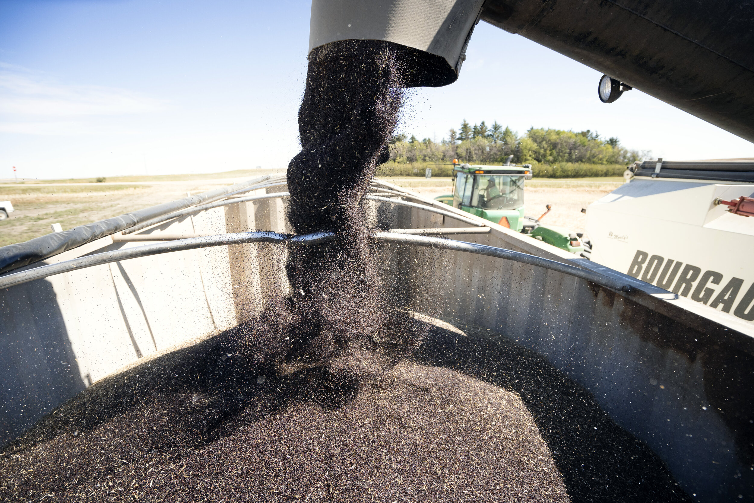 Industrial canola production photography for Cargill in Saskatchewan